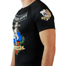 GroundGame old school RASHGUARD short sleeve - black